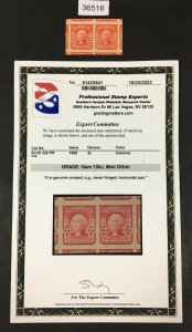 US # 320 PAIR MINT OG NH  ****PSE GRADED GEM-100J CERT**** SMQ $750++ LOT #36516