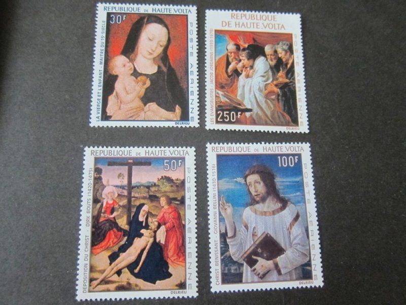 Burkina Faso 1962 Sc C43,44,47-49 Christmas Religion set MNH