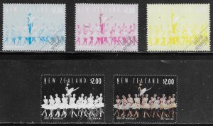 New Zealand Scott # 1859 MNH Color Separation Proof