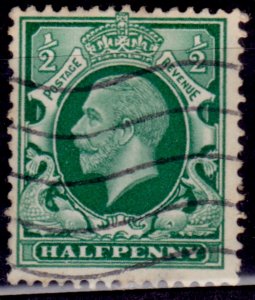 Great Britain 1934-36, King George V, 1/2p, sc#210, used