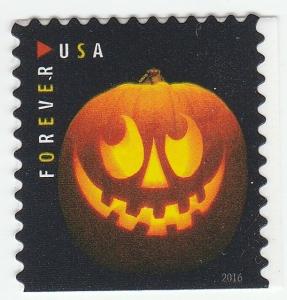 US 5140 Halloween Jack of Lanterns #4 F single MNH 2016