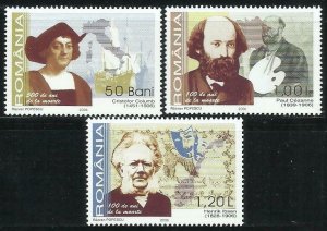 2006 Romania 6073-6075 Historical Events - Personalities