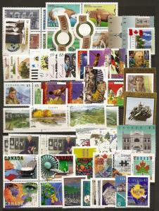 Canada Mint NH issues from 1994,5,6 Face $100.00 See 4 pics.