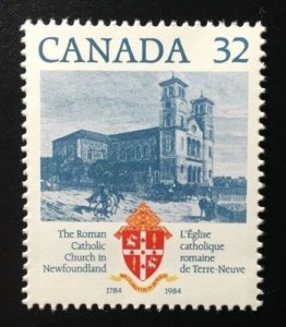 CANADA Sc# 1029  ROMAN CATHOLIC CHURCH Newfoundland NFLD  1984  MNH mint