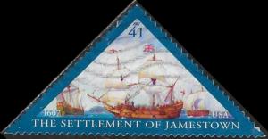 US 4136 Used - Settlement of Jamestown - Ships