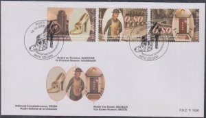 BELGIUM Sc# 2337-9 FDC of 3 for MARTIN VAN BUUREN MUSEUM