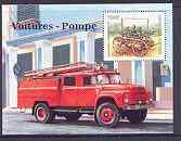 Chad 1998 Fire Engines perf souvenir sheet unmounted mint