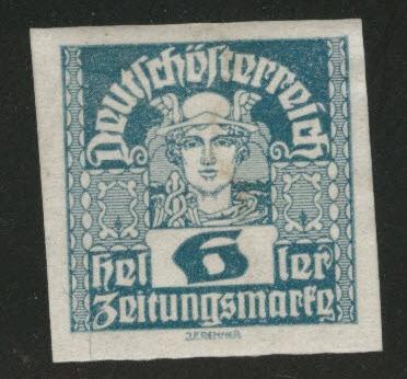 Austria Scott P32 MH* Newspaper stamp