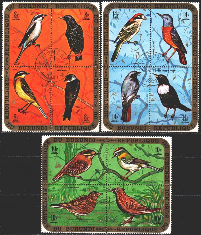 Burundi. 1970. 621-56. Birds, fauna. USED. 