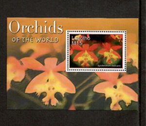 Lesotho 2007 - Orchids Flowers - Souvenir Stamp Sheet - Scott #1420 - MNH