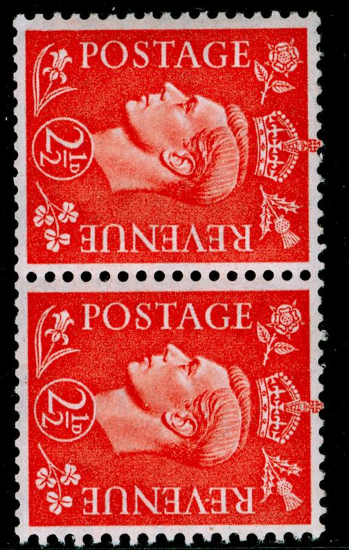 SG507a SPEC Q15ba, 2½d pale scarlet, NH MINT. Cat £30. WMK SIDE. 'S' DAMAGED.