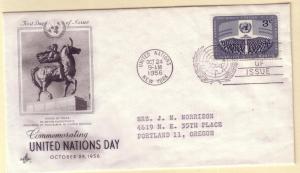 United Nations FDC Sc. # 45 UN Day L 128