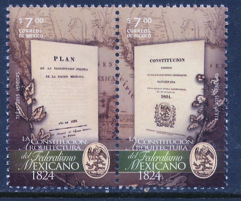 MEXICO 2959a, Mexican Constitution 190th Anniversary. MNH