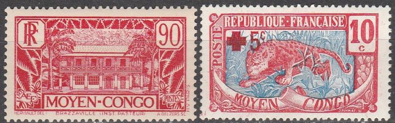 Middle Congo #79, B2 F-VF Unused CV $3.40  (A13533)