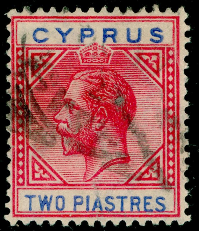 CYPRUS SG93, 2pi carmine & blue, USED. Cat £27.