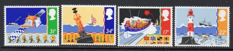 Great Britain #1107-10 Boats 1985 Never Hinged F45