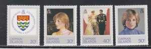 Cayman Islands # 486-489, Princess Diana's 21st Birthday,  NH, 1/2 Cat.