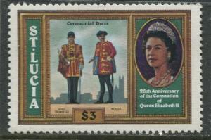 St. Lucia - Scott 441 - Yeoman of the Guard -1978 - MNH -Single $3.00c Stamp