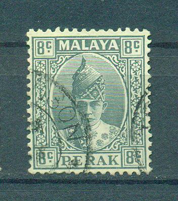 Malaya - Perak sc# 89 (2) used cat value $.25