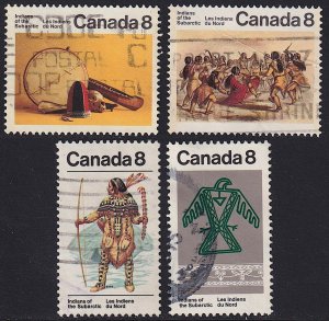 Canada - 1972 - Scott #574-577 - used - First Nations