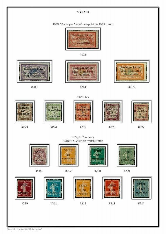 French Colonies and Territories (8 albums) 1852-2020 PDF STAMP ALBUM PAGES