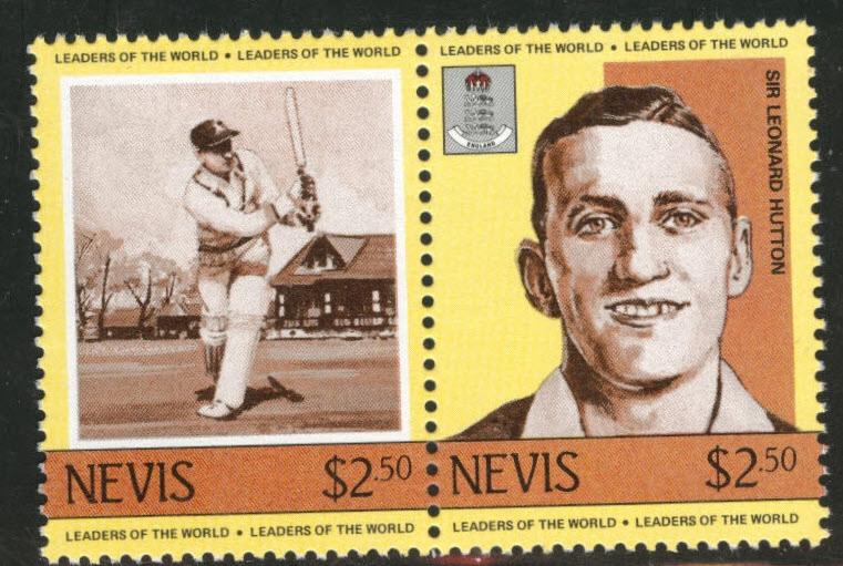 Nevis Scott 389 MNH** 1984 key Cricket player stamp