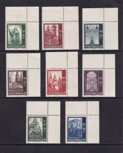 Austria  #B252-B259   MNH   1948  Salzburg Cathedral fund