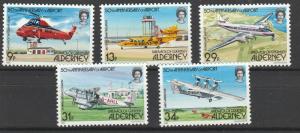 ALDERNEY #18-22 MINT COMPLETE