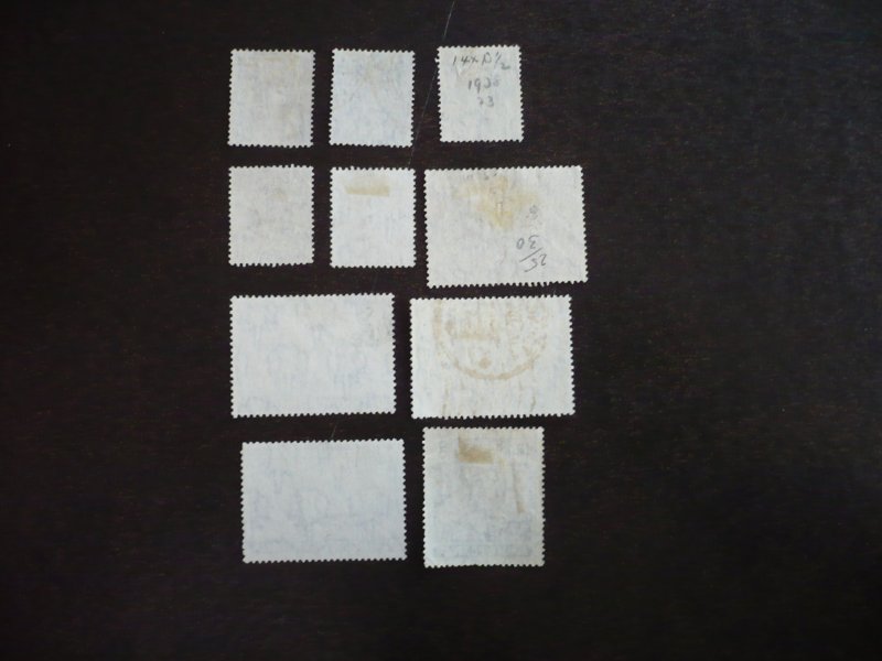 Stamps - Burma - Scott# 19-22,24-30 - Used Part Set of 10 Stamps