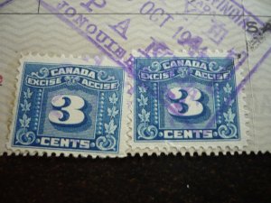 Canada - Revenue - Excise Tax Stamps on a Time Draft