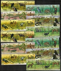 Burundi Stamp 517-522, C258-C263  - Wildlife