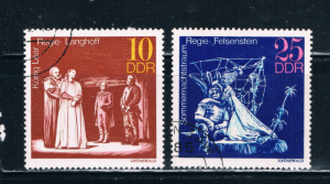 Germany DDR 1468-69 Used Great Theatrical Productions 1973 (G0065)