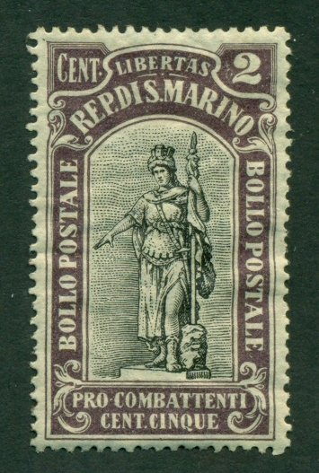 San Marino 1918 #B3 MDG SCV (2020) = $3.75