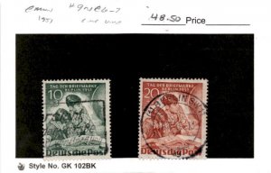 Germany - Berlin, Postage Stamp, #9NB6-9NB7 Used, 1951 Collecting (AE)