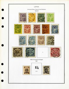 Latvia Clean Mint & Used 1918 to 2000 Rare Stamp Collection