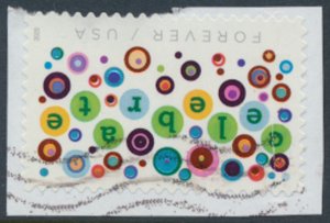 USA Sc# 5434  Used SA on piece  Celebration 2020 see details / scan