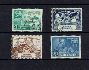 British Honduras: 1949, 75th Anniversary of the UPU, Fine Used set