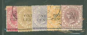 Straits Settlements #77-81 Unused Single (Complete Set)
