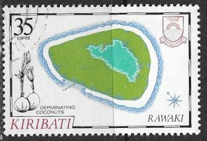 Kiribati ~ Scott # 457 ~ Used ~ Map