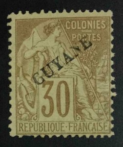 MOMEN: FRENCH GUIANA SC #26 1892 MINT OG NH LOT #62705