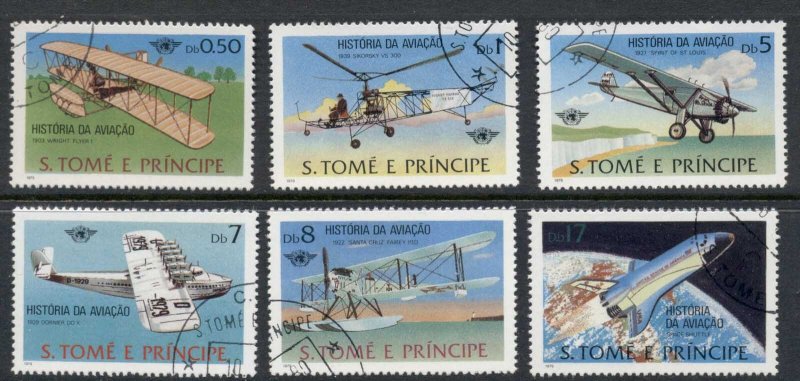 Sao Tome et Principe 1979 History of Aviation CTO