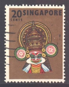 Singapore Scott 90 - SG107, 1968 Dancers 20c used