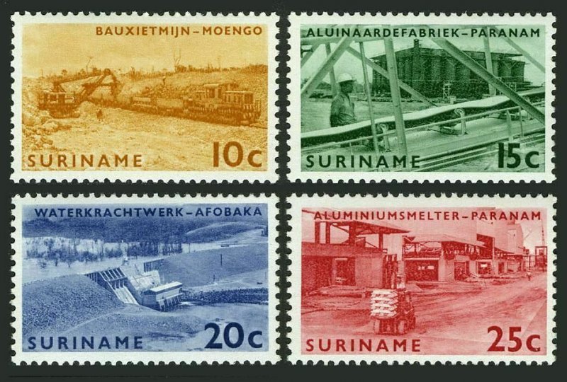 Surinam 319-322,MNH.Michel 474-477. Brokopondo Power Station,1965. 