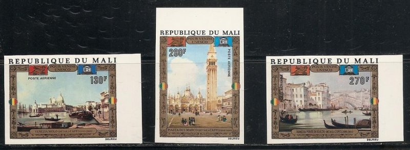 Mali C142-4 1972 UNESCO Save Venice IMPERF set MNH