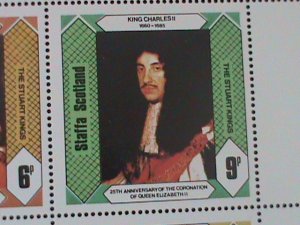 ​STAFFA-SCOTLAND-1978-25TH ANNIV: CORONATION-QUEEN ELIZABETH II-MNH SHEET-VF
