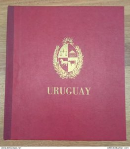 Uruguay Kabe Album w/ very complete +2000 used & MH stamp collection $$