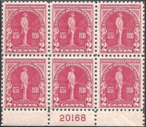 688 Mint,OG,NH... Plate Block of 6... SCV $40.00... XF