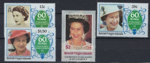 British Virgin Is 532-35 MNH 1986 set (an8047)