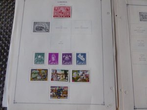 Liberia 1892-1976 Stamp Collection on Scott International Stamp Album Pages