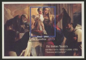 Gambia 2773 MNH Christmas, Art, Madonna